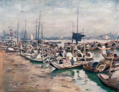 Een Rivierscène door Mortimer Ludington Menpes